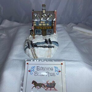 Charles Wysocki EVENING SLED RIDE Sculpture - 1995 Certified - No Box